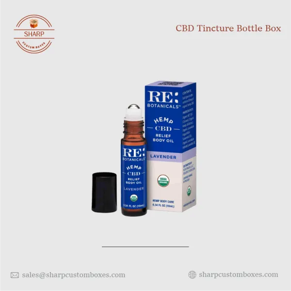 CBD Tincture Bottle Boxes UK