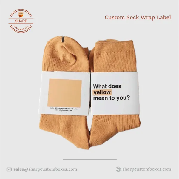 Custom Sock Wrap Labels UK